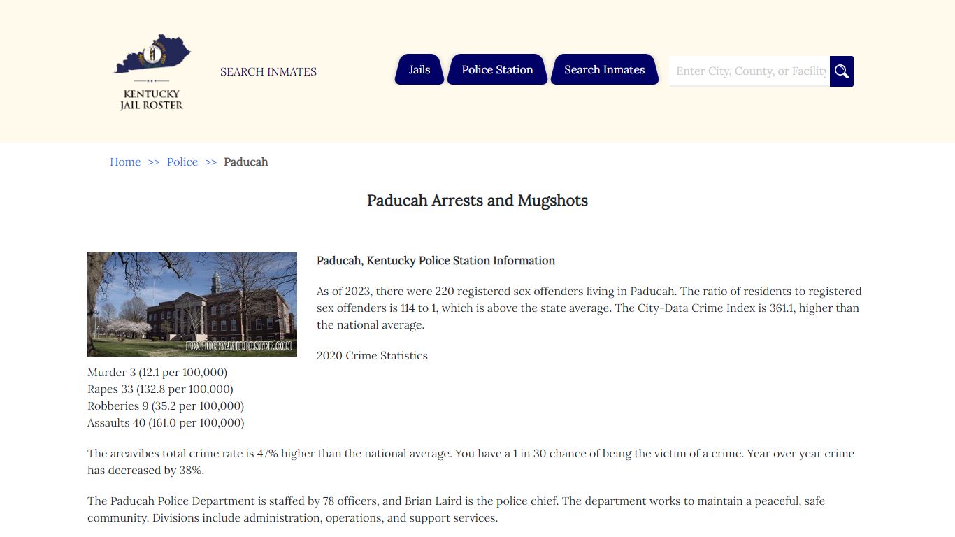 Paducah Arrests and Mugshots | Jail Roster Search